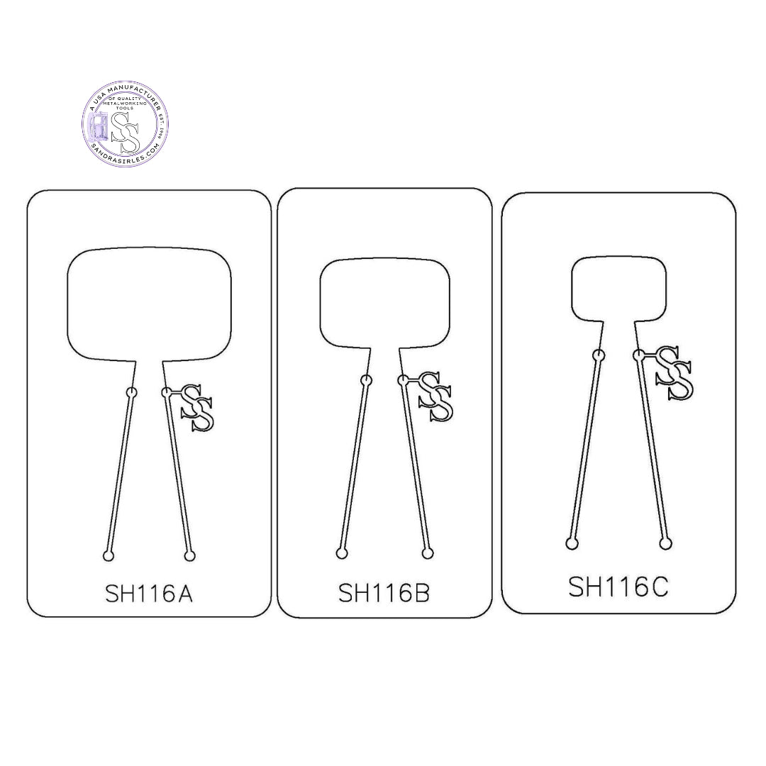 PANCAKE DIE SH116 RECTANGLE SHAPE